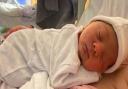 Archie Tyler Matthews was born at Ipswich Hospital on Christmas Day