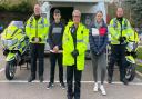 Officers from Suffolk police visited West Suffolk College to speak with students about road safety
