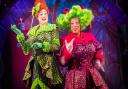 Antony Stuart-Hicks and Dale Superville in last year's performance of Cinderella. This year Antony plays Widow Twankey and Dale will feature as Humphrey the Camel in Aladdin at the Mercury Theatre in Colchester