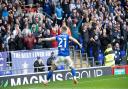 Conor Chaplin celebrates after scoring against Fleetwood at Portman Road. Ipswich Town have won just three of their 14 home games in all competitions this season.