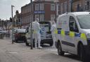 Police attending the scene in Clacton on Sunday September 12. Officers have also attended a property in Ipswich as part of their investigations
