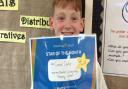 Connor is star reader of the month at Stanton Community Primary School