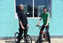 Chris Blomeley and Dave Penny from the Ipswich Bike Project