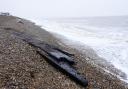 The remains of a shipwreck have been spotted at Thorpeness