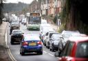 Plans to ease congestion in Ipswich will be unveiled later this week. Pictured: Large amounts of traffic on Wherstead Road due to major disruption on the A14.
