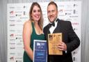 Olly Magnus, CEO of Magnus Group, with Emma Proctor King (sponsor - The Churchmanor Estates Company plc)