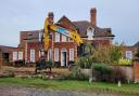 Demolition of the Red House in Thorpeness on the Suffolk coast has begun.