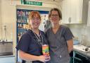 Megan Harris and Clare Barstow, from Melton Veterinary Practice.