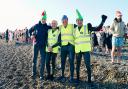 A record amount swimmers turned up at Aldeburgh beach in their best festive costumes on Monday for the first Boxing Day swim since 2019