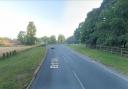 The crash happened on the B1106 at Elveden in west Suffolk