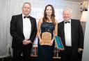 From left: Mike Harper, managing director of Newsquest South East, who presented the award, with Bryony Tuijl and Nick Forster of RSPB
Minsmere