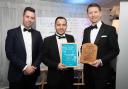 From left: Chris Barrett (sponsor - Ensors Chartered Accountants) with Erhan Karadag and Linden Beattie
from Down Hall Hotel, Spa & Estate