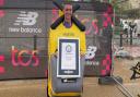 Martin Gear smashed a world record while completing the London Marathon on Sunday