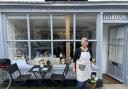 Terese Broadbent outside the new Tea at Number 5