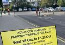 The car park will be closed for resurfacing work