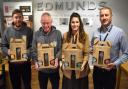 Humber Doucy and Edmunds launch new beer called Haze - from left to right John and Alan Ridealgh, Claire Waterson and Matt Goulding