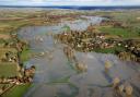 Aerial photos have captured the extent of flooding along the River Waveney