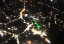 A laser was pointed at an air ambulance attending a medical emergency