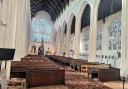 The pews in St Edmundsbury Cathedral are to be replaced by chairs.