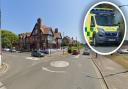 Emergency services were called to Southwold on Monday