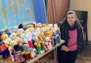 Rachel Rogers started knitting teddy bears for seafarers in January 2023