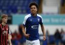 Leon Ayinde celebrates his opening goal for Ipswich Town U21s in their 4-2 win over Bournemouth