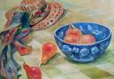 Fruit bowl and hat by Jillifar Amor from Dennington