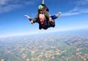 Octogenarian's 13,000 feet skydive to support children's hospice charity