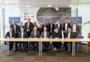 Union bosses and Sizewell C managers signing Solidarity agreements
