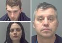 Some of the criminals jailed in Suffolk this week (Image: Suffolk police)