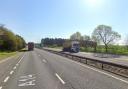 The A14 near Newmarket has been closed after a crash