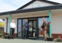 Felixstowe mayor Seamus Bennett cuts the ribbon to launch the new Ryder Davies & Partners vets practice in Felixstowe. He is pictured with Joe Steventon and Ben Ryder-Davies, partners in the business