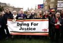 Campaigners are set to rally for a final time for the final report of the Infected Blood Inquiry (Aaron Chown/PA)