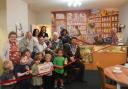 Mayor Terence Carter was joined by local nursery children and residents to open the sweet shop