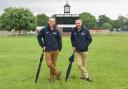 Brian Barker and John Taylor at Trinity Park ahead of the Suffolk Show
