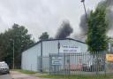 A derelict factory is on fire in Sudbury
