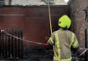 Three teenage boys have been released on bail as a fire in a Suffolk town is being treated as arson