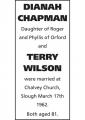 DIANAH CHAPMAN and TERRY WILSON