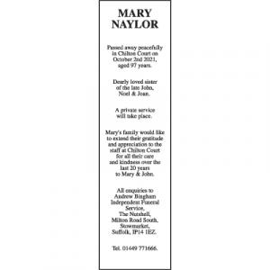 MARY NAYLOR