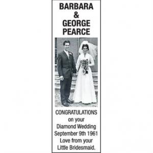 BARBARA AND GEORGE PEARCE