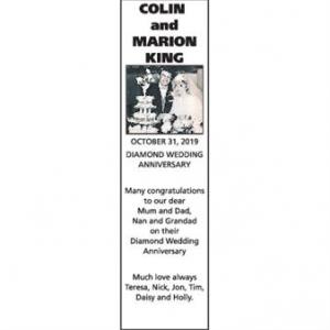 COLIN AND MARION KING