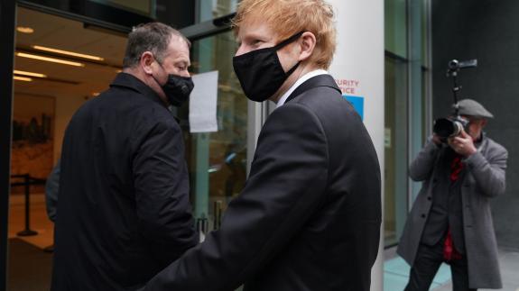 East Anglian Daily Times: Ed Sheeran and his co-songwriters won their legal battle in April East Anglian Daily Times: Ed Sheeran and his co-songwriters won their legal battle in April