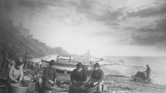 East Anglian Daily Times: Baiting the line by P.H. Emerson, c. 1886 East Anglian Daily Times: Baiting the line by P.H. Emerson, c. 1886