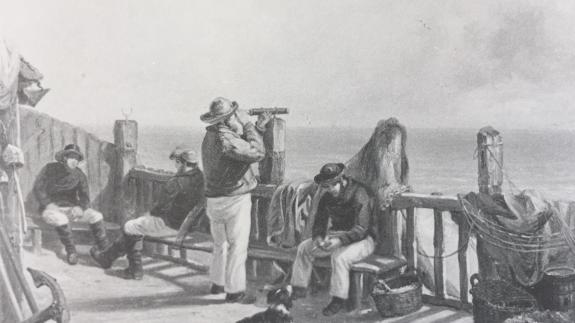 East Anglian Daily Times: The Long Island Company's Lookout, c. 1880 by P.H. Emerson East Anglian Daily Times: The Long Island Company's Lookout, c. 1880 by P.H. Emerson