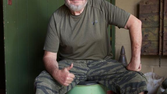 East Anglian Daily Times: Bruce Compton hosted the international TV hit Combat Dealers, is a military collector and passionate advocate of history and museums. Picture: AMAZING WAR STORIES East Anglian Daily Times: Bruce Compton hosted the international TV hit Combat Dealers, is a military collector and passionate advocate of history and museums. Picture: AMAZING WAR STORIES