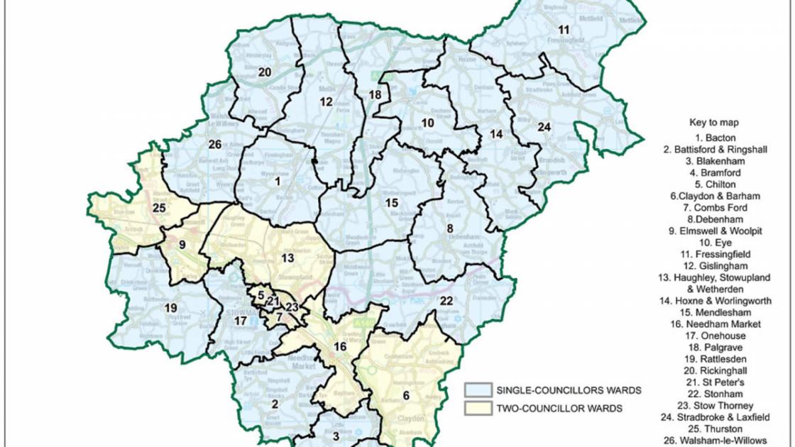 Full changes to Babergh and Mid Suffolk wards unveiled in final recommendation 