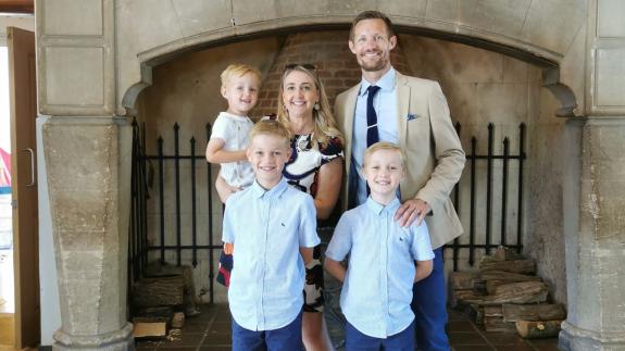 East Anglian Daily Times: The Miller family, left to right (back) - Rafe, Vicki, Ian, (front) Hudson, Albie East Anglian Daily Times: The Miller family, left to right (back) - Rafe, Vicki, Ian, (front) Hudson, Albie