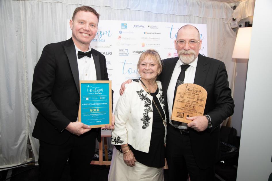 Clippesby Hall named Camping, Glamping and Holiday Park of the Year