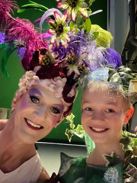 East Anglian Daily Times: Hudson Miller looks up to his fellow cast members, including Gary Avis. East Anglian Daily Times: Hudson Miller looks up to his fellow cast members, including Gary Avis.