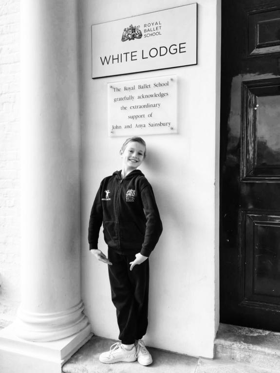 East Anglian Daily Times: Hudson pictured on audition day outside the Royal Ballet School. East Anglian Daily Times: Hudson pictured on audition day outside the Royal Ballet School.